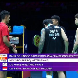 2025年 亚洲锦标赛 刘广珩&杨博涵[中国台北] vs [印度尼西亚]里奥·罗利·卡尔南多&巴格斯·毛拉纳