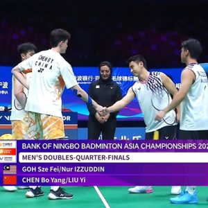 2025年 亚洲锦标赛 吴世飞&努尔·伊祖丁·鲁姆萨尼[马来西亚] vs [中国]陈柏阳&刘毅