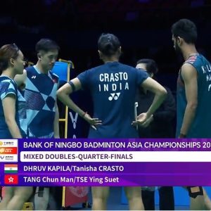 2025年 亚洲锦标赛 德鲁夫·卡皮拉&塔尼莎·克拉斯托[印度] vs [中国香港]邓俊文&谢影雪