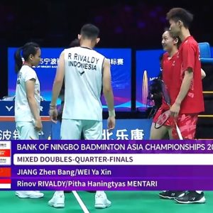 2025年 亚洲锦标赛 蒋振邦&魏雅欣[中国] vs [印度尼西亚]里诺夫·里瓦尔迪&皮塔·哈宁蒂亚斯·门塔里