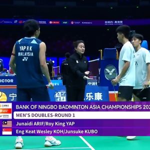 2025年 亚洲锦标赛 朱奈迪·阿里夫&叶睿庆[马来西亚] vs [新加坡]高永杰&窪纯佑