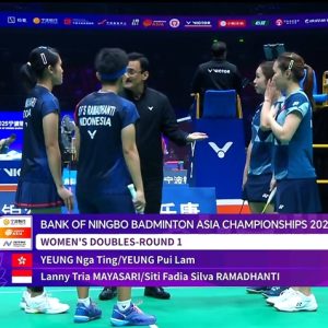 2025年 亚洲锦标赛 杨雅婷&杨霈霖[中国香港] vs [印尼]兰尼·特里亚·马亚萨里&茜蒂·法迪亚·席尔瓦·拉马丹蒂