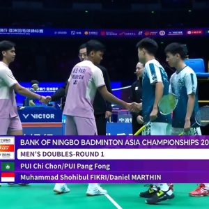 2025年 亚洲锦标赛 裴梓臻&裴鹏锋[中国澳门] vs [印尼]穆罕默德·肖希布·菲克里&丹尼尔·马丁