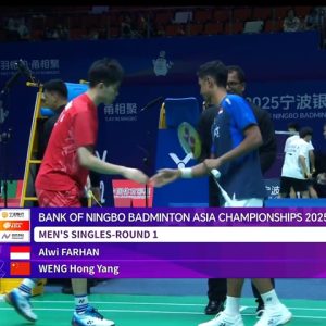 2025年 亚洲锦标赛 阿尔维·法汉[印尼] vs [中国]翁泓阳