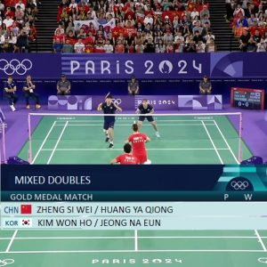 2024年 奥运会 郑思维&黄雅琼[中国] vs [韩国]金元浩&郑娜银
