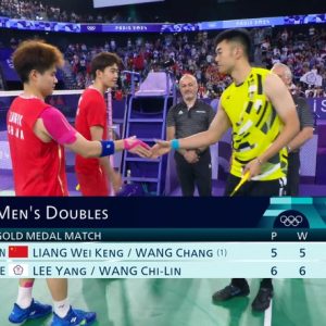 2024年 奥运会 梁伟铿&王畅[中国] vs [中国台北]李洋&王齐麟