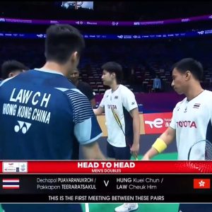 2025年 苏迪曼杯 德差波·保乌拉努科&帕克卡波·提拉萨库尔[泰国] vs [中国香港]洪魁骏&罗卓谦
