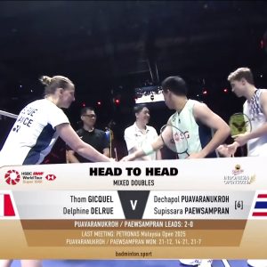 2025年 印尼公开赛 汤姆·吉凯尔&德尔菲娜·德尔吕[法国] vs [泰国]德差波·保乌拉努科&苏皮萨拉·帕维斯坦帕