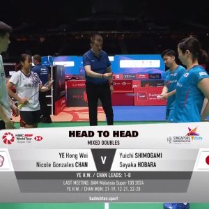 2025年 新加坡公开赛 叶宏蔚&詹又蓁[中国台北] vs [日本]霜上雄一&保原彩夏