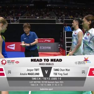 2025年 新加坡公开赛 杰斯帕·托夫特&艾米丽·麦格兰德[丹麦] vs [中国香港]邓俊文&谢影雪