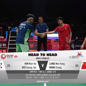 2025年 新加坡公开赛 金元浩&徐承宰[韩国] vs [中国]梁伟铿&王昶