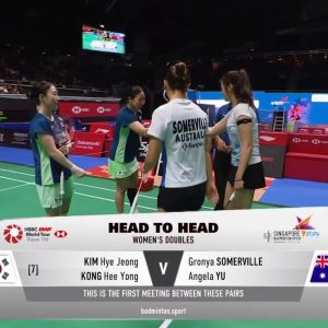 2025年 新加坡公开赛 金慧贞&孔熙容[韩国] vs [澳大利亚]康荣雅&于亚杰