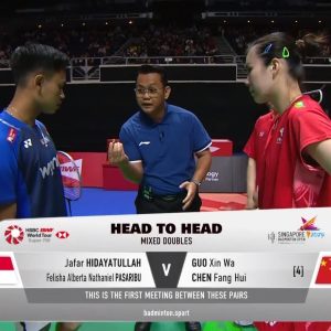 2025年 新加坡公开赛 贾法尔·希达亚图拉&费利沙·艾伯塔·纳撒尼尔·帕萨里布[印尼] vs [中国]郭新娃&陈芳卉