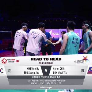 2025年 新加坡公开赛 金元浩&徐承宰[韩国] vs [马来西亚]谢定峰&苏伟译