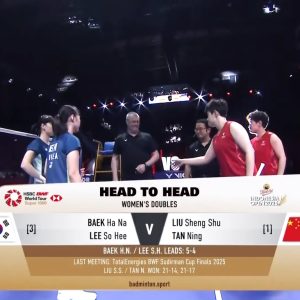 2025年 印尼公开赛 白荷娜&李绍希[韩国] vs [中国]刘圣书&谭宁