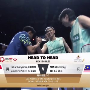 2025年 印尼公开赛 萨巴·卡亚曼·咖塔曼&穆罕默德·利萨·巴列维·伊斯法哈尼[印尼] vs [马来西亚]万炜聪&郑凯文