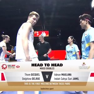 2025年 印尼公开赛 汤姆·吉凯尔&德尔菲娜·德尔吕[法国] vs [印尼]阿德南·毛拉纳&英达·卡亚·萨里·贾米尔