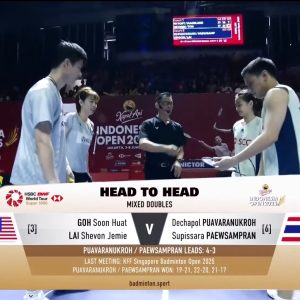 2025年 印尼公开赛 吴埙阀&赖洁敏[马来西亚] vs [泰国]德差波·保乌拉努科&苏皮萨拉·帕维斯坦帕