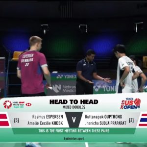 2025年 美国公开赛 拉斯穆斯·埃斯珀森&阿玛莉·塞西莉·库德斯克[丹麦] vs [泰国]鲁塔纳帕克·欧普通&杰尼查·苏杰帕拉特