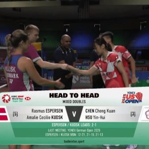 2025年 美国公开赛 拉斯穆斯·埃斯珀森&阿玛莉·塞西莉·库德斯克[丹麦] vs [中国台北]陈政宽&许尹鏸