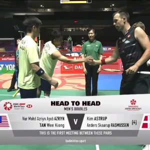 2025年 日本公开赛 努尔·莫哈德·阿兹林·阿尤布&陈蔚强[马来西亚] vs [丹麦]金·阿斯特鲁普&安德斯·斯考劳普·拉斯姆森