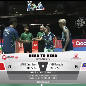 2025年 日本公开赛 SF 蒋振邦&魏雅欣[中国] vs [马来西亚]陈堂杰&杜颐沩