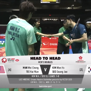 2025年 日本公开赛 QF 万炜聪&郑凯文[马来西亚] vs [韩国]金元浩&徐承宰