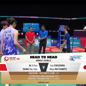 2025年 马来西亚公开赛 F 贾一凡&张殊贤[中国] vs [日本]福岛由纪&松本麻佑