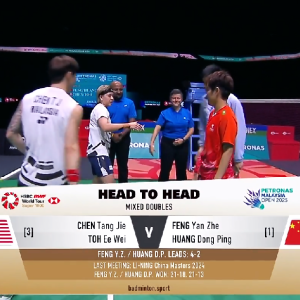 2025年 马来西亚公开赛 SF 陈堂杰&杜颐沩[丹麦] vs [中国]冯彦哲&黄东萍