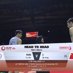 2025年 印尼公开赛 QF 王子维[中国台北] vs [中国]李诗沣