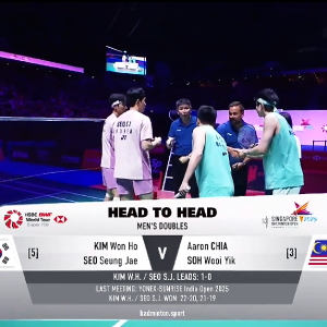 2025年 新加坡公开赛 F 金元浩&徐承宰[韩国] vs [马来西亚]谢定峰&苏伟译