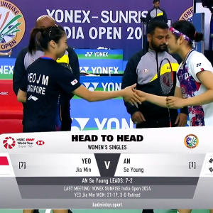 2025年 印度公开赛 QF 杨佳敏[新加坡] vs [韩国]安洗莹