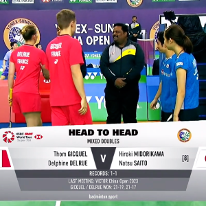2025年 印度公开赛 QF 汤姆·吉凯尔&德尔菲娜·德尔吕[法国] vs [日本]绿川大辉&斋藤夏