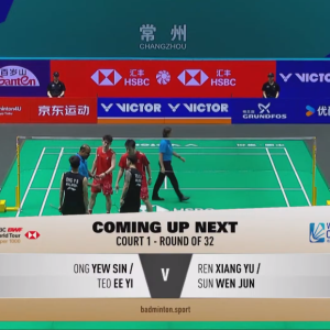 2025年 中国公开赛 R32 王耀新&张御宇[马来西亚] vs [中国]任翔宇&孙文俊