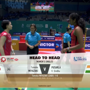 2025年 中国公开赛 R32 宫崎友花[日本] vs [印度]普萨拉·文卡塔·辛杜