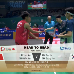 2025年 中国公开赛 R32 谢浩南&曾维瀚[中国] vs [韩国]金元浩&徐承宰