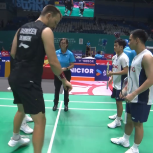 2025年 中国公开赛 R32 金·阿斯特鲁普&安德斯·斯考劳普·拉斯姆森[丹麦] vs [泰国]吉丁努蓬·革德伦&德差波·普瓦拉努克罗