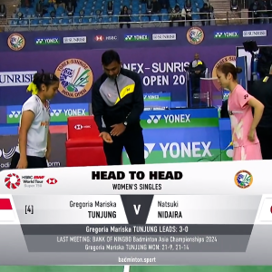 2025年 印度公开赛 R16 格蕾戈丽亚·玛丽斯卡·东宗[印尼] vs [日本]仁平菜月