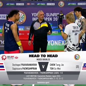 2025年 印度公开赛 R16 德差波·普瓦拉努克罗&苏皮萨拉·帕维斯坦帕[泰国] vs [马来西亚]陈堂杰&杜颐沩