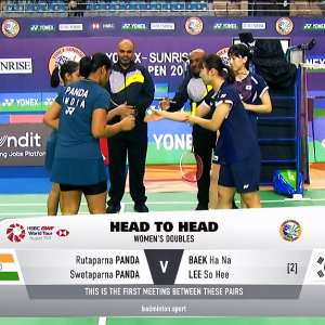 2025年 印度公开赛 R16 鲁塔帕尔娜·潘达&斯威达帕纳·潘达[印度] vs [韩国]白荷娜&李昭希