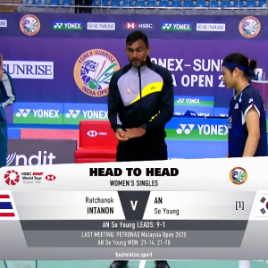 2025年 印度公开赛 R16 拉特查诺·因达农[泰国] vs [韩国]安洗莹