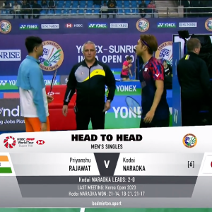 2025年 印度公开赛 R16 普里耶修·拉贾瓦特[印度] vs [日本]奈良冈功大