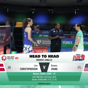 2025年 美国公开赛 SF 莱恩·克里斯托弗森[丹麦] vs [美国]张蓓雯