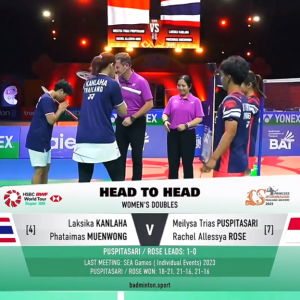 2025年 泰国大师赛 SF 拉克西卡·坎拉哈&法塔伊玛·慕恩旺[泰国] vs [印尼]梅丽莎·特里亚斯·普斯皮塔·萨里&瑞秋·阿莱西娅·罗斯