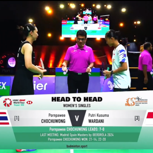 2025年 泰国大师赛 SF 李美妙[泰国] vs [印尼]瓦尔达尼