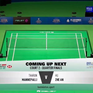 2025年 澳门公开赛 QF 塔伦·曼内帕利[印度] vs [中国]胡哲安