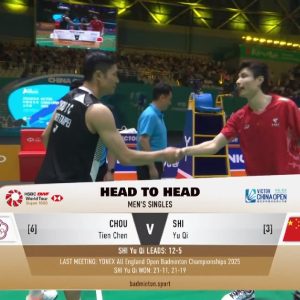 2025年 中国公开赛 SF 石宇奇[中国] vs [中国台北]周天成