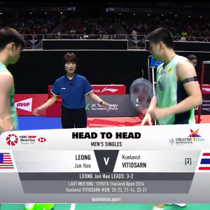 2025年 新加坡公开赛 QF 梁峻豪[马来西亚] vs [泰国]昆拉武特