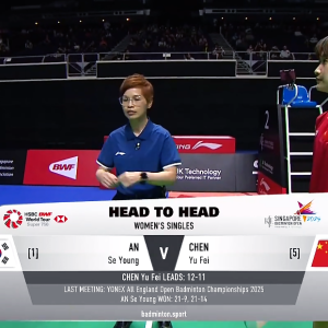 2025年 新加坡公开赛 QF 安洗莹[韩国] vs [中国]陈雨菲