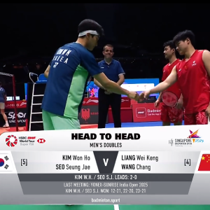 2025年 新加坡公开赛 QF 金元昊&徐承宰[韩国] vs [中国]梁伟铿&王昶